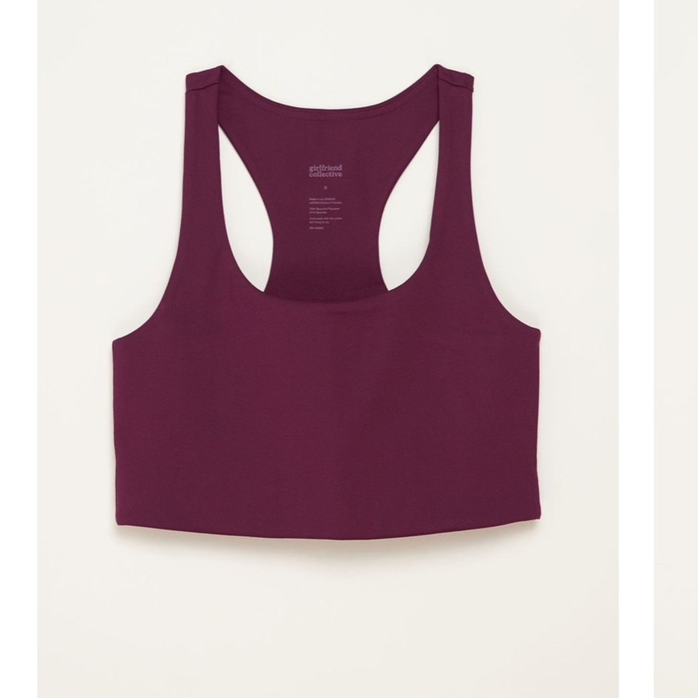 girlfriend collective • Paloma Racerback Bra in PLUM | size Medium